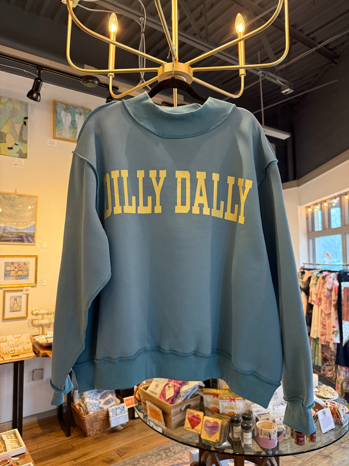 Dilly Dally Mock Neck