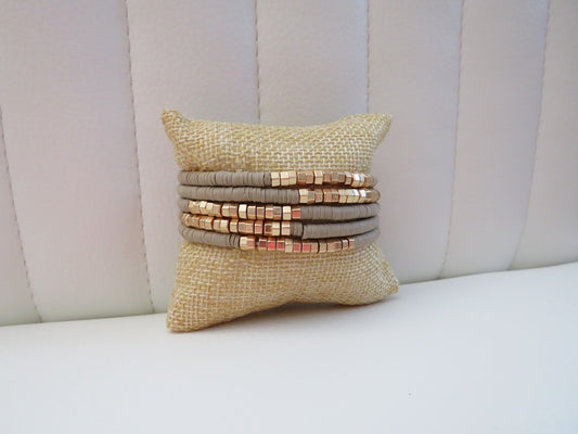 Taupe and Gold Set