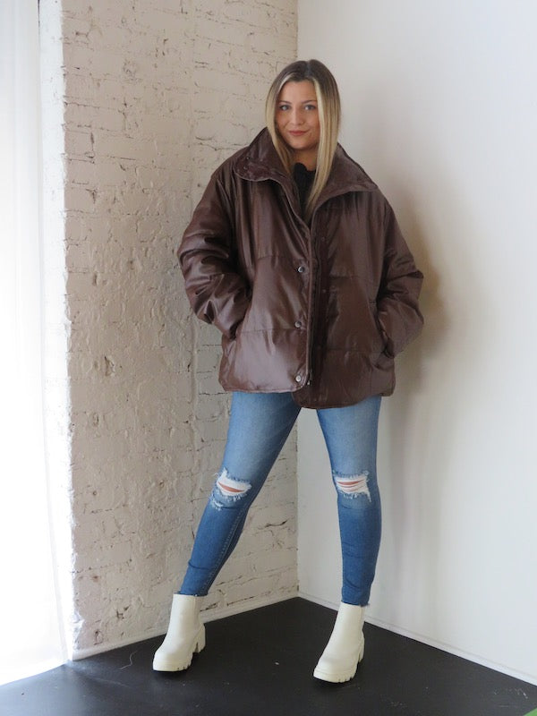 Weekend in Aspen Jacket - Chocolate
