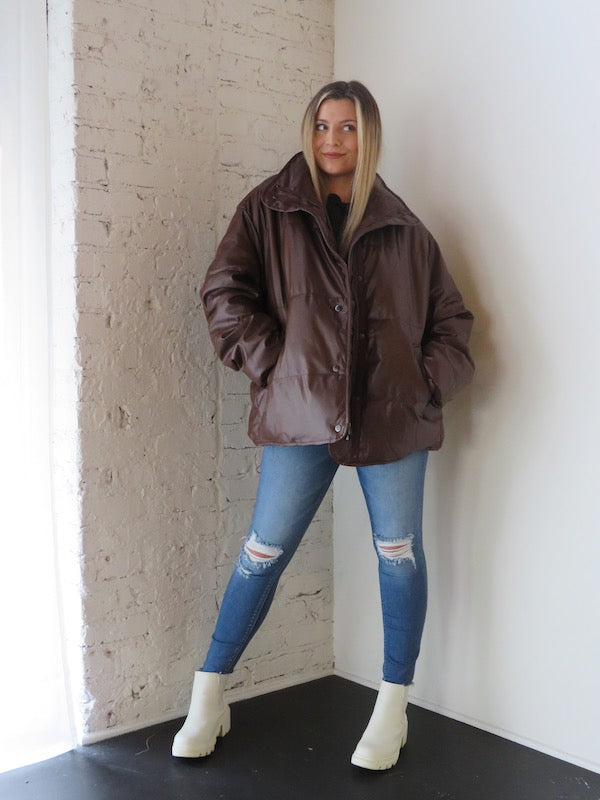 Weekend in Aspen Jacket - Chocolate