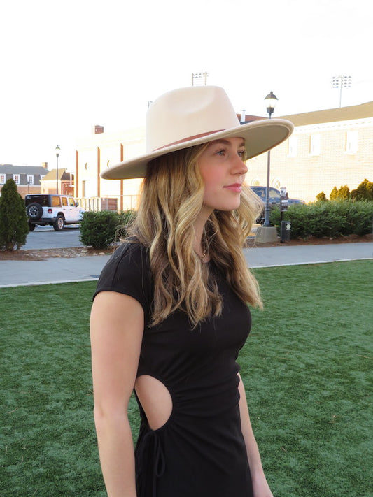 'You Go Girl' Hat- Cream