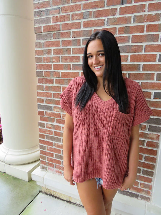 'Yours Truly' Sweater- Burnt Orange