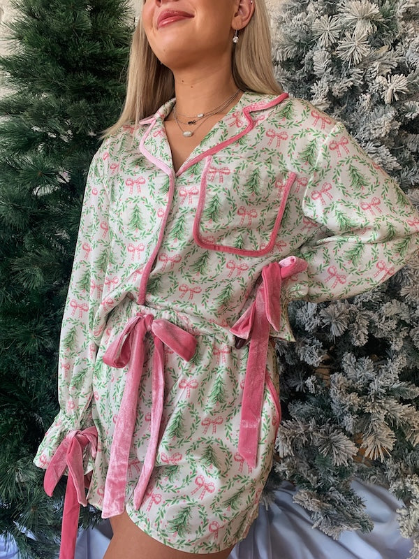 Coquette Christmas PJ Set