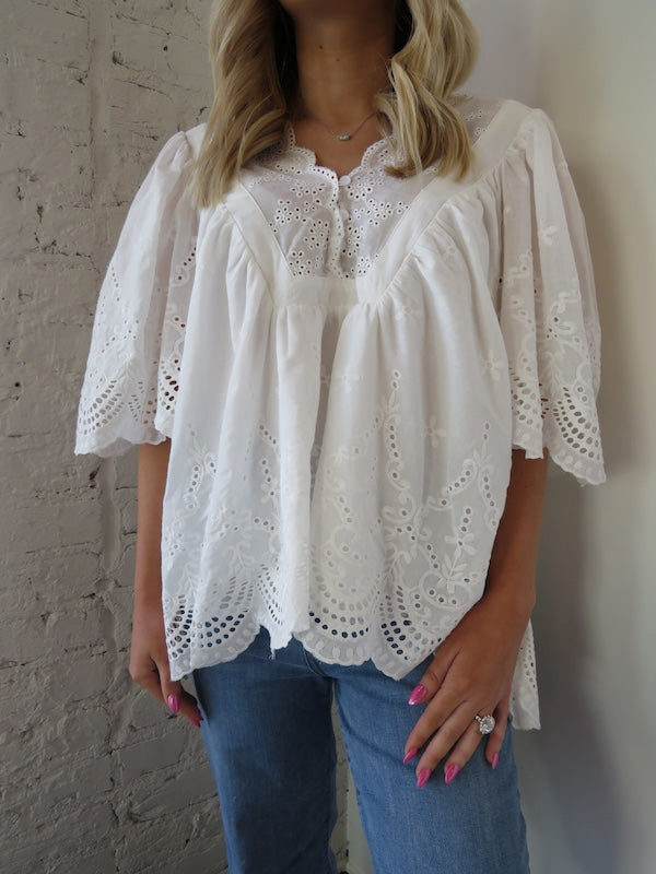 Huntington Eyelet Top