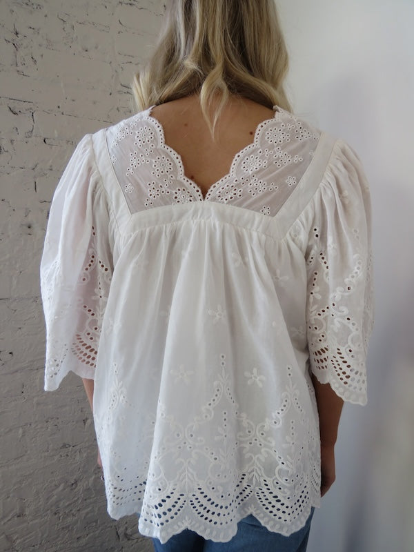 Huntington Eyelet Top