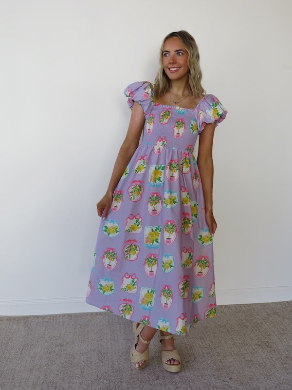 Limoncello Dress - Purple