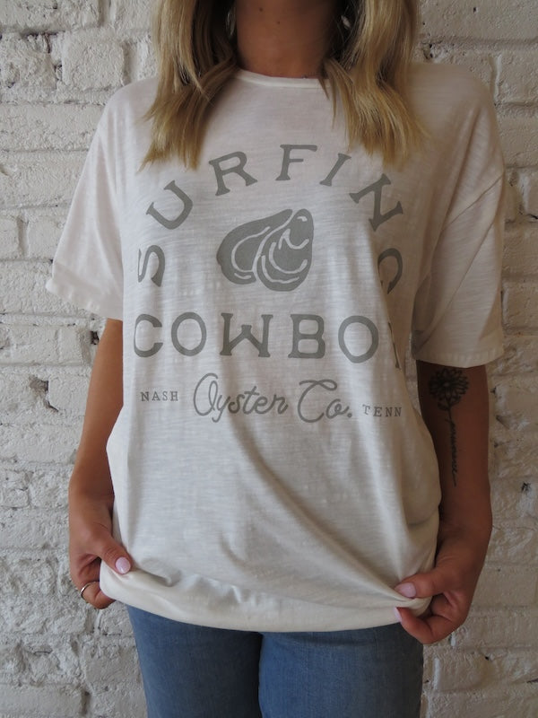 Surfing Cowboy Tee