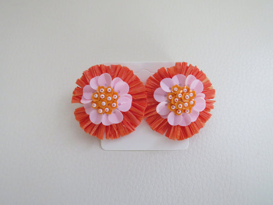 Vibrant Flower Earrings