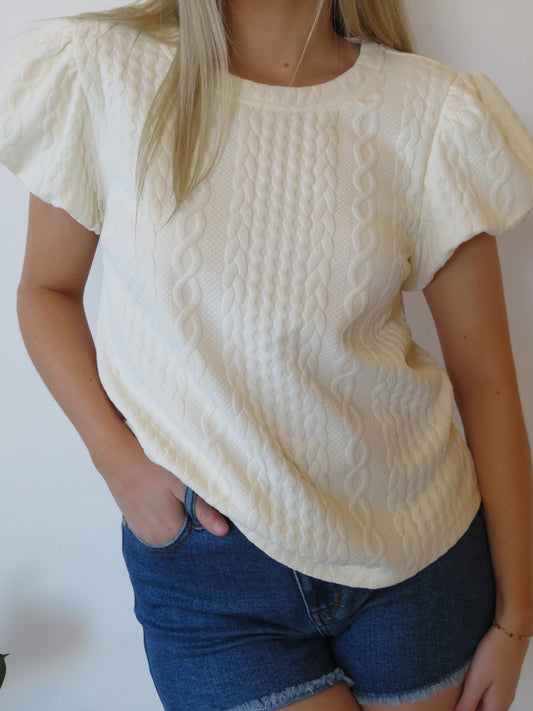 The Elizabeth Top | Cream