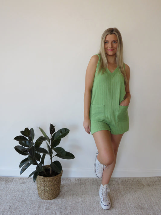 Island Girl Romper | Green
