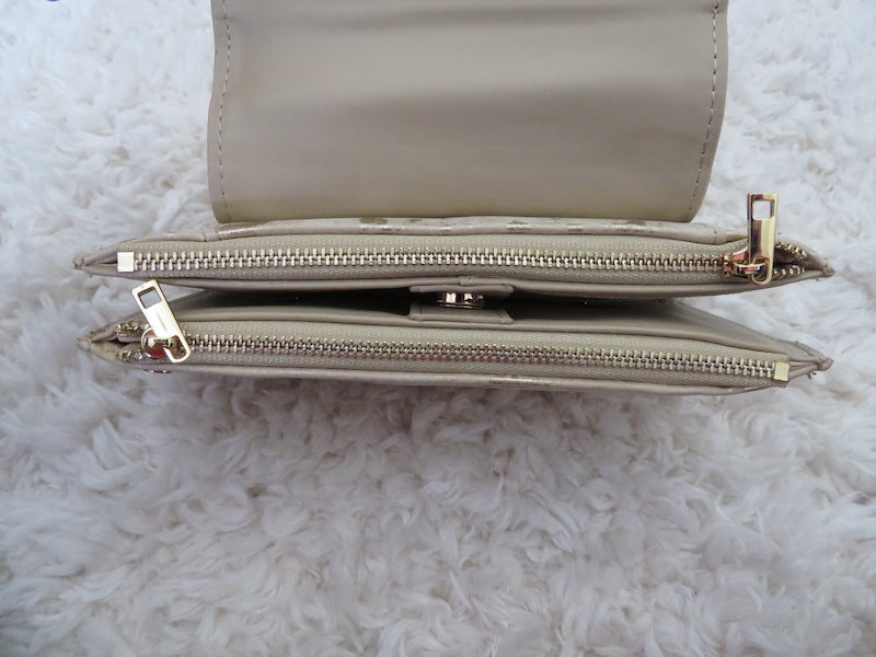 The 'Charlotte' Crossbody- Metallic Taupe