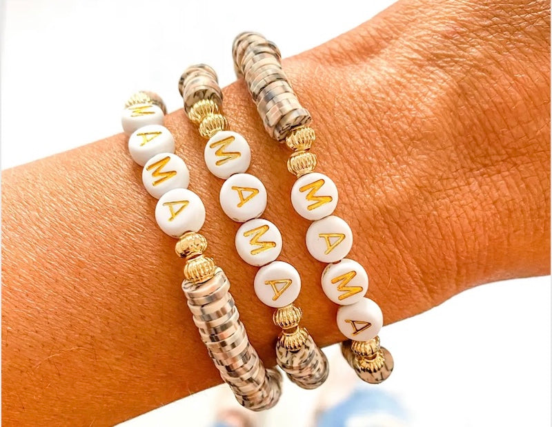 Mama Bracelet- Brown Dalmation