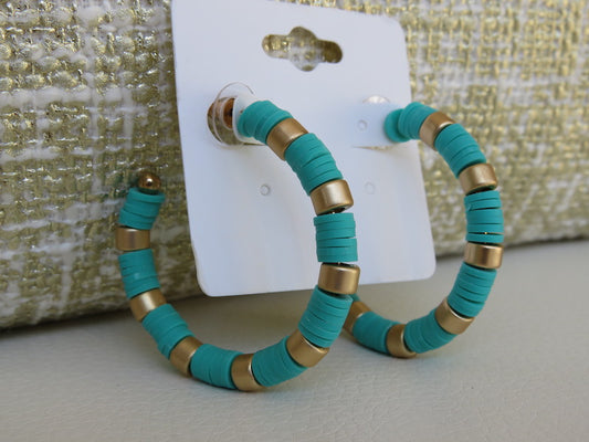 Teal Earrings